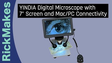 YINDIA Digital Microscope with 7" Screen and Mac/PC Connectivity
