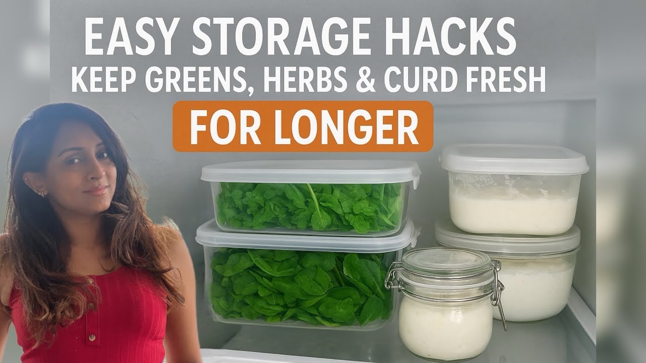 Fridge Hacks: Keep Greens, Herbs & Curd Fresh for Days!