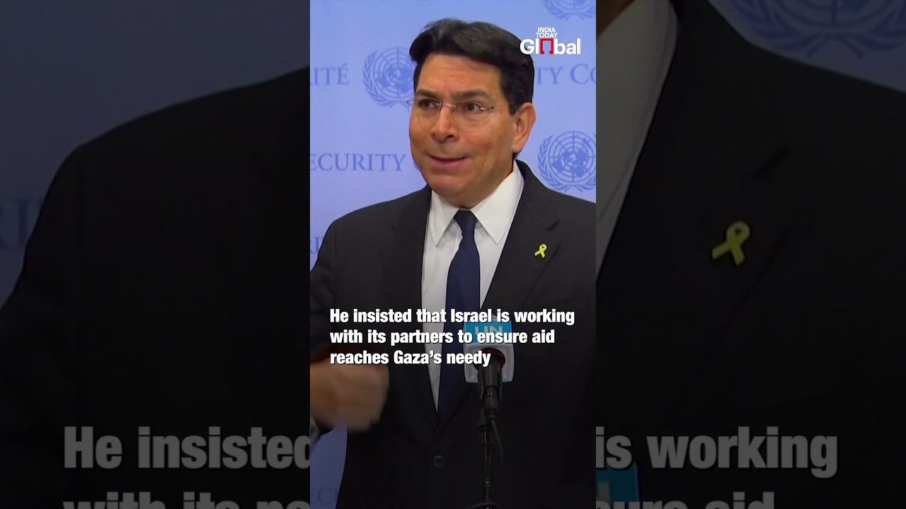 Israel S UN Ambassador Denies Israeli Role In Aid Not Reaching People Gaza India Today Global