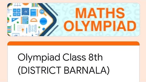 8th Math Olympiad 21/01/2022 Solution With Explaintion