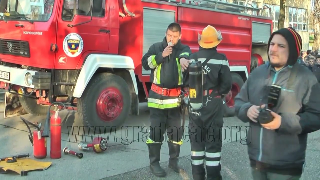 Vježba spašavanja od požara, JU OŠ 