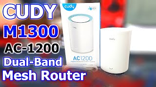 Cudy M1300 AC1200 Mbps Gigabit Dual-Band Wi-Fi Mesh Router Unboxing & Review bd || Computer Planet