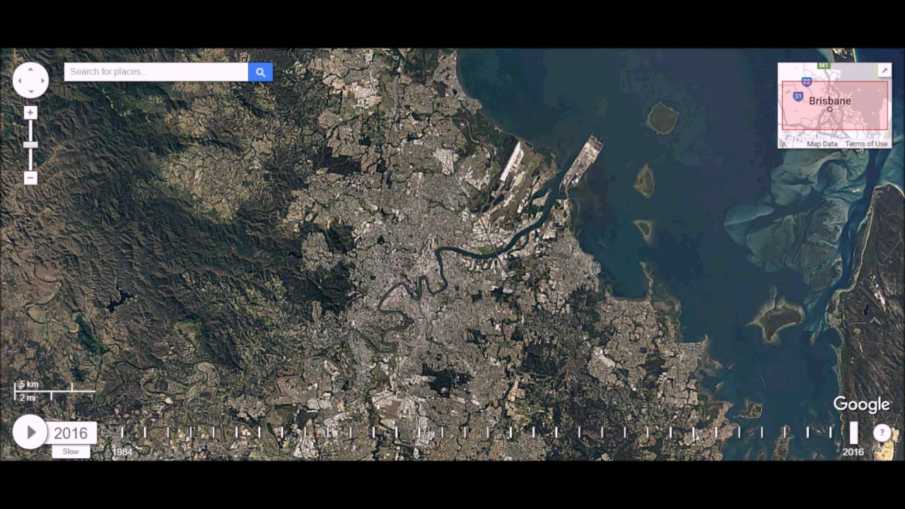 Brisbane Australlia Urban Sprawl Time Lapse Youtube