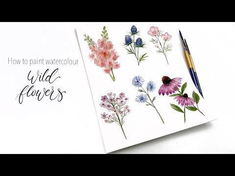 How To Paint Watercolour Wild Flowers