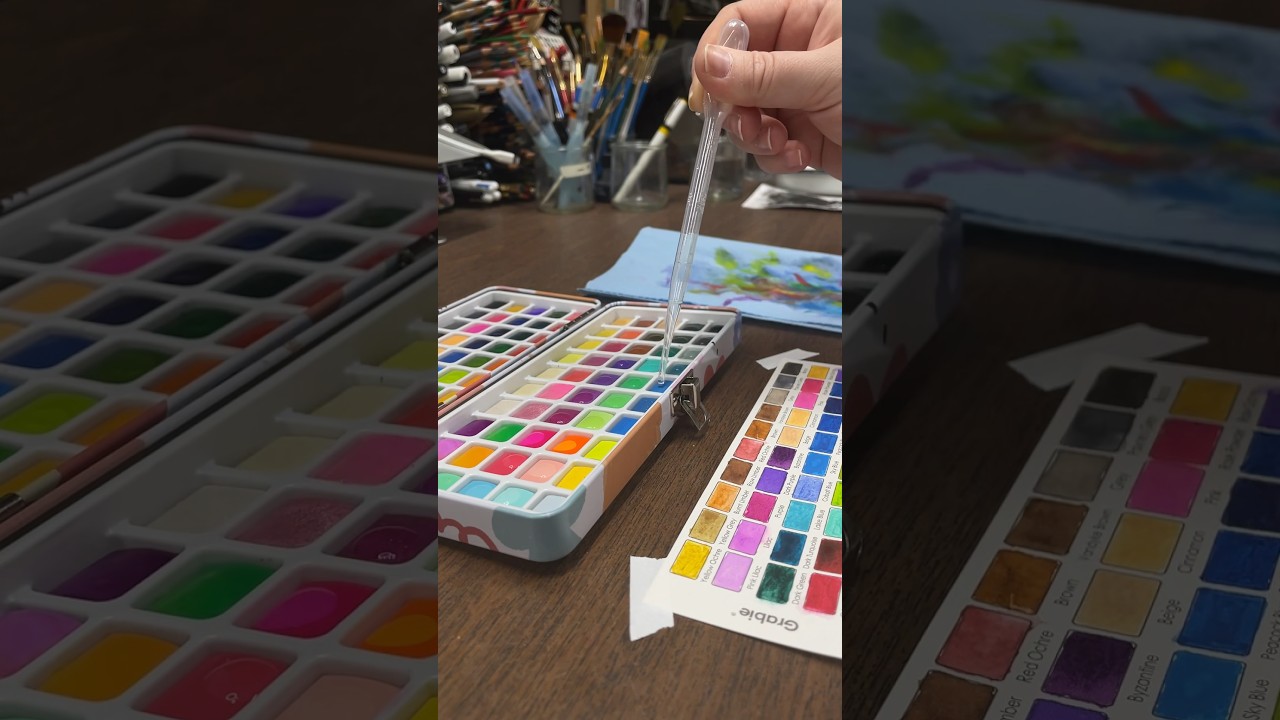 Unboxing Grabie Watercolor Paint Set #smallbusiness #watercolorpaintin