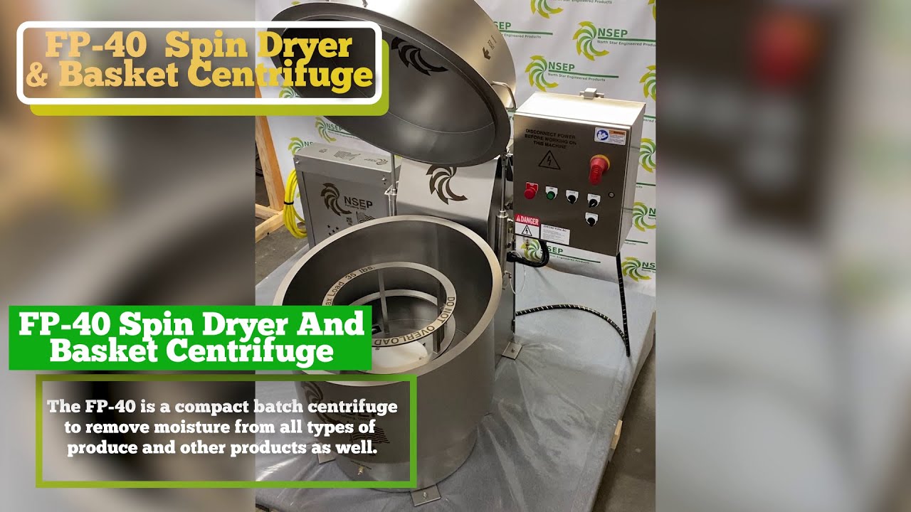 Spin Dryer for Fresh Cut Vegetables, Model: FP-35