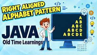 Right Aligned Alphabet Pattern in Java