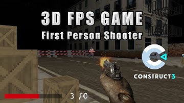 3D First Person Shooter game using Construct 3 | Demo
