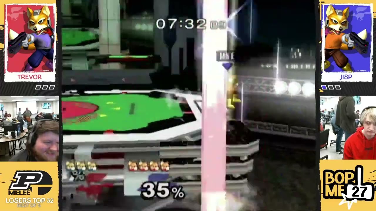 BOPME 27: SSBM Singles Bracket: Trevor (Fox) vs Jisp (Fox)