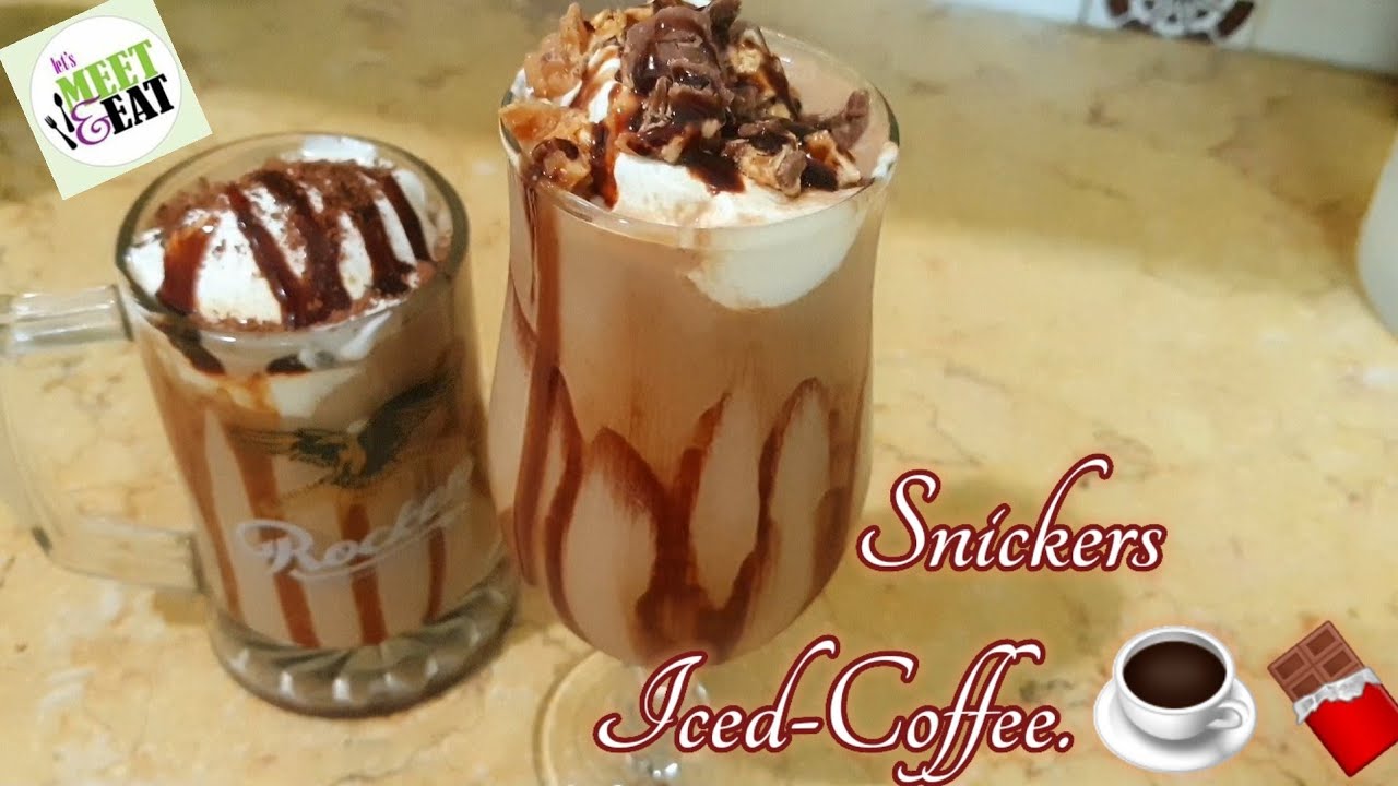 Snickers Iced Coffee Starbucks Snickers Iced Coffee.🍫☕ YouTube