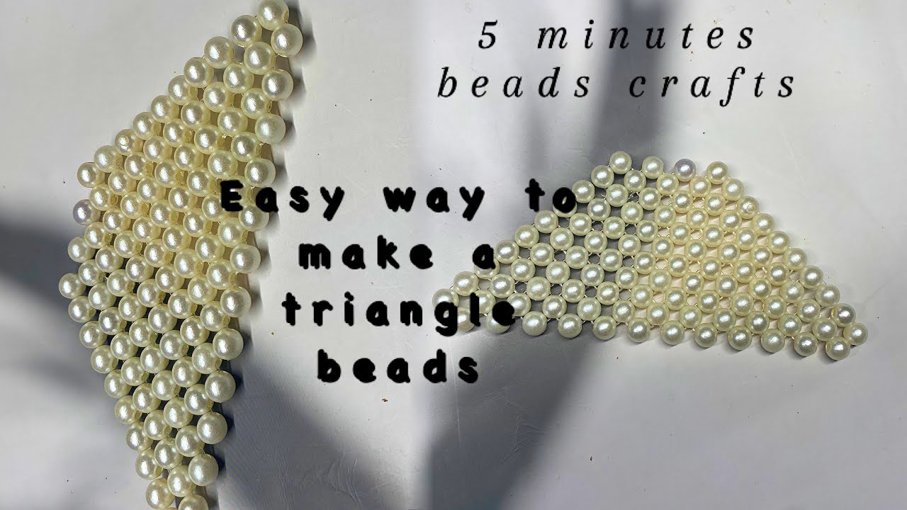 Triangular Bead Best Way To Make Your Triangle Shape Beads | BEADS TUTORIAL 2024 # ...