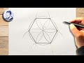 Tuto comment dessiner un hexagone facilement