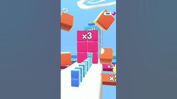Cube Run 2048 #gameplay #mobilegame #walkthrough #game #shorts #short
