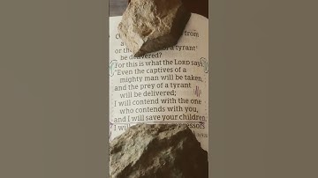 Thumbnail of Isaiah 49:25.   " I AM " WILL CONTEND for HIS children