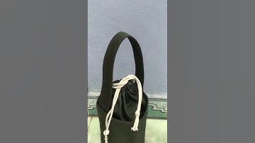 Túi đựng bình, ly giữ nhiệt Xanh biển Thổ cẩm tiện lợi cho học sinh-sinh viên, dân văn phòng