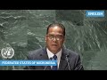  micronesia  president addresses united nations general debate 78th session  unga