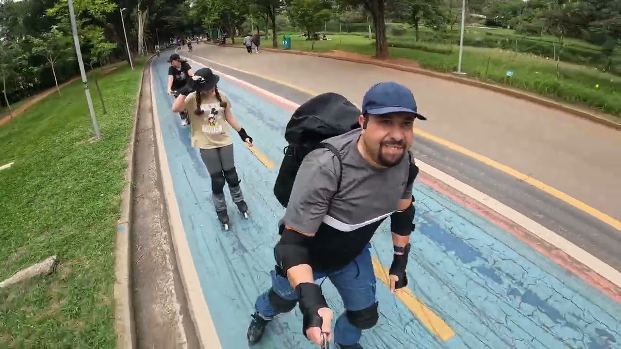 Inline parque Ibirapuera  com a família 