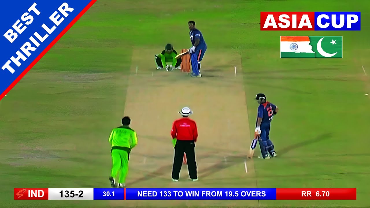 ⁣The most heart touching thriller cricket match between two rival countries