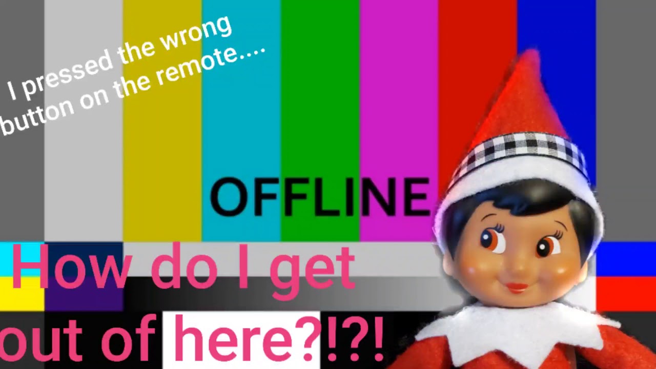 Female Elf on the shelf stuck in tv YouTube