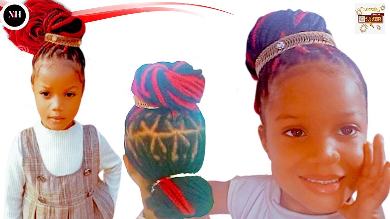 She Said She Want Knotless Triangle Braid Hairstyle For Her School ...