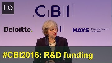 CBI 2016 conference: investing in R&D
