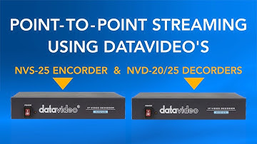【How-To Tutorials】Send Video From NVS-25 Encoder to NVD-20/25 Decoder｜Datavideo