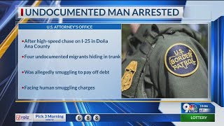 Undocumented man arrested for human smuggling