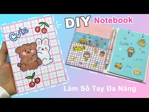 Video Cách làm Sổ Tay đa năng Cute | DIY Notebook | Liam... - youtube