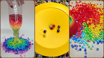 Hypnotic Bead Reversal, Xylophone Magic, Sorting Balls, ASMR Bead Tower, Marble Run Relaxation
