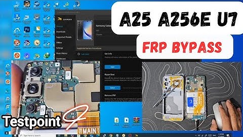 Samsung a25 A256e U7 frp bypass /testpoint