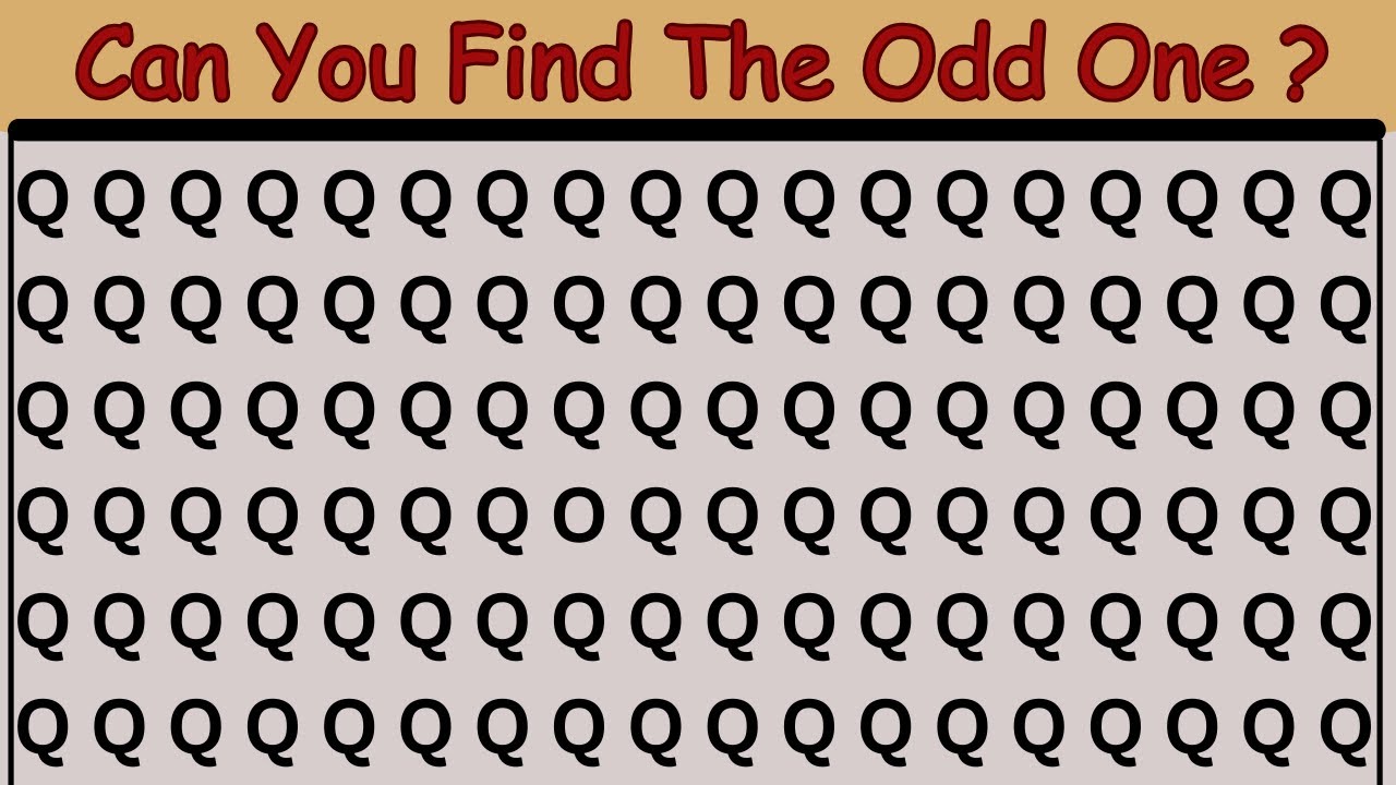 Find the Odd Number and Letter | Find the Odd One Out ...