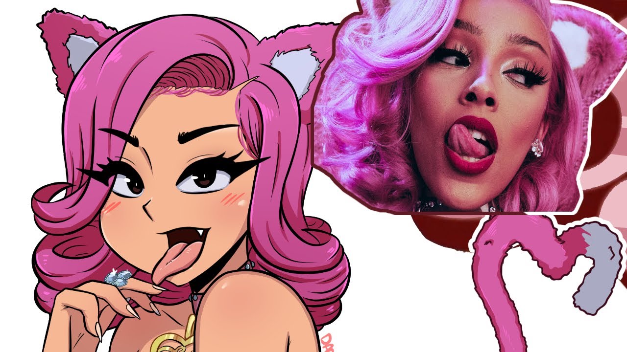 Doja Cat рисунок. Doja Cat аниме. Доджа Кэт Doja Cat рисуем портрет певицы. House Party Doja Cat