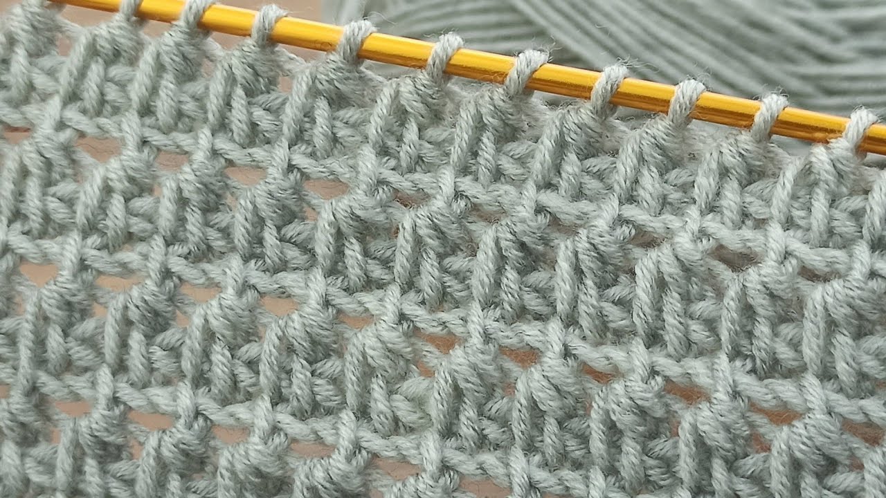 Muy lindo punto👌 tasarım 💯 PERFECT👌 Super easy filled Tunisian crochet baby blanket online tutorial