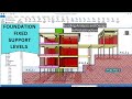 PROTASTRUCTURE FOUNDATION SUPPORT AT THREE LEVELS, ANALYSIS AND DESIGN OF BUILDING FOOTINGS #CAD