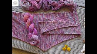 Rounded Edge Tutorial for the One Skein Triangle Scarf
