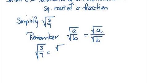 MAT 0028 ALEKS Module 8  Rationalizing a denominator square root of a fraction