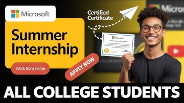 Microsoft FREE Internship 2025 🚀  Step by Step Guide to Get Selected!