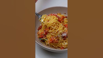 Sun-Dried Tomatoes Capellini #food #asmr #italianfood #asmrfood