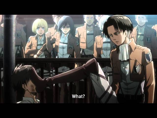 Levi Beating The Shit Out Of Eren class=