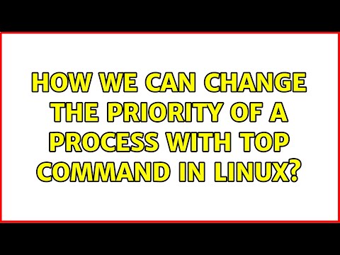 Video: Come si cambia la priorità di un processo in Unix?