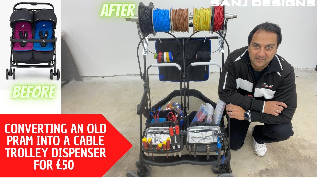 Converting and Old Pram into a Cable Dispensing Trolley - SIMPLE ...