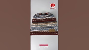 Turn your old sweater into a hat – it looks good and keeps you warm.