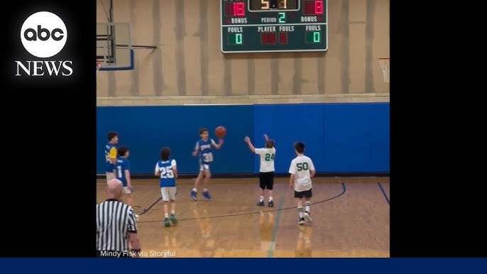 Boy Makes Buzzer Beating Basket With Surprise Help