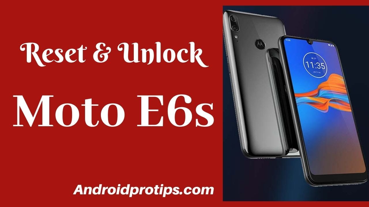 How to Reset & Unlock Moto E6s YouTube