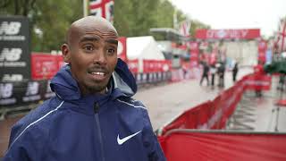 Mo Farah Reacts To Eliud Kipchoge's London Marathon Race