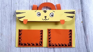 Mĩ Thuật 2| Cặp Sách Xinh Xắn| Hướng Dẫn Làm Cặp Sách Bằng Giấy Màu| Học Vẽ Thật Là Vui