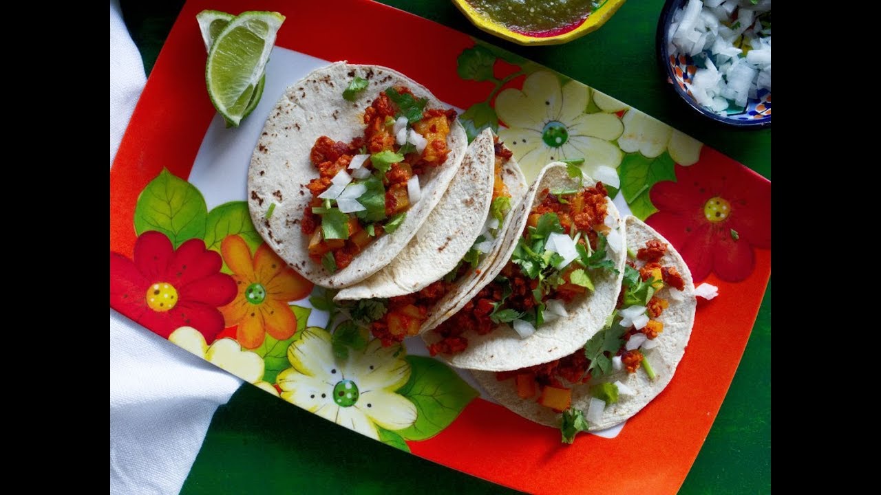 Vegan Chorizo And Potato Tacos | Chorizo Con Papas