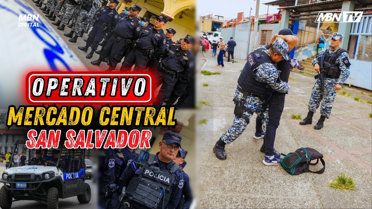 Realizan Operativo Policial en Mercado Central de San Salvador en Busca de Pänd11er0s