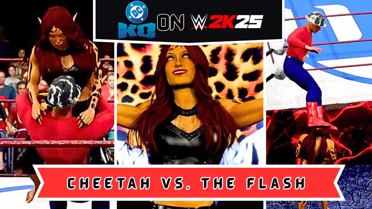DC KO on WWE 2K25: The Flash (Jay Garrick) Vs. Cheetah