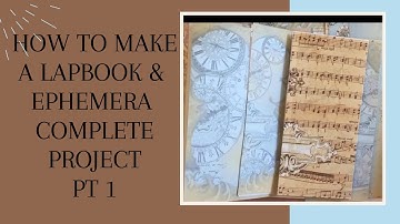 How to Make a Lapbook Folio and Ephemera Part 1